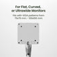 Kanto DM1W Single Monitor Desktop Mount for 17&rdquo; - 40&rdquo; Displays (White)
