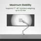 Kanto DM1W Single Monitor Desktop Mount for 17&rdquo; - 40&rdquo; Displays (White)