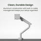 Kanto DM1W Single Monitor Desktop Mount for 17&rdquo; - 40&rdquo; Displays (White)