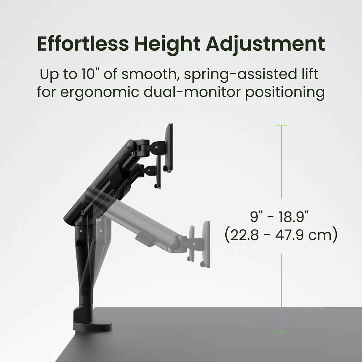 Kanto DM2 Dual Monitor Desktop Mount for 17&rdquo; - 35&rdquo; Displays (Black)
