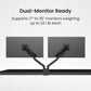 Kanto DM2 Dual Monitor Desktop Mount for 17&rdquo; - 35&rdquo; Displays (Black)