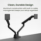 Kanto DM2 Dual Monitor Desktop Mount for 17&rdquo; - 35&rdquo; Displays (Black)