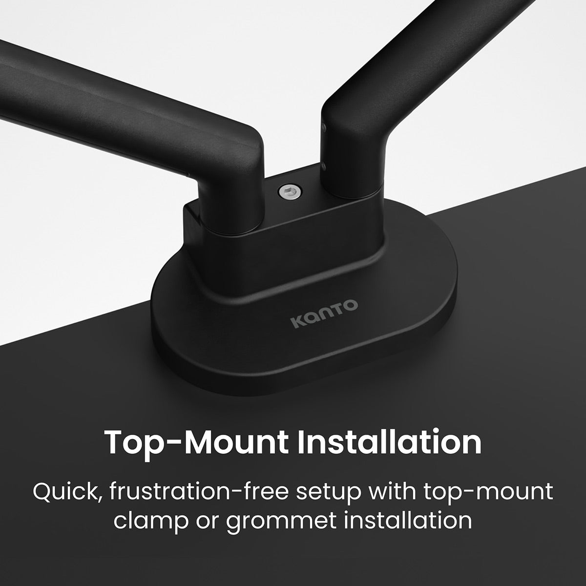 Kanto DM2 Dual Monitor Desktop Mount for 17&rdquo; - 35&rdquo; Displays (Black)