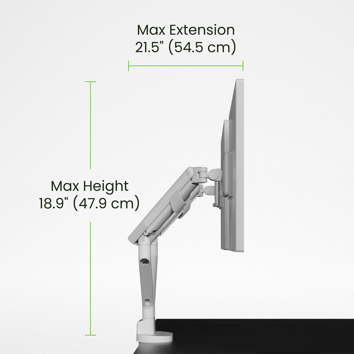 Kanto DM2W Dual Monitor Desktop Mount for 17&rdquo; - 35&rdquo; Displays (White)