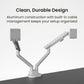 Kanto DM2W Dual Monitor Desktop Mount for 17&rdquo; - 35&rdquo; Displays (White)