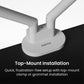 Kanto DM2W Dual Monitor Desktop Mount for 17&rdquo; - 35&rdquo; Displays (White)