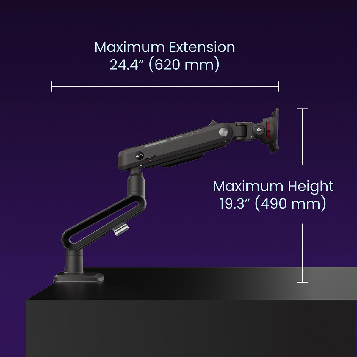 Kanto DMG Heavy-Duty Desktop Gaming Monitor Arm for 32&rdquo; - 60&rdquo; Screens