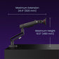 Kanto DMG Heavy-Duty Desktop Gaming Monitor Arm for 32&rdquo; - 60&rdquo; Screens