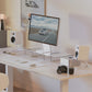 Kanto Elevated Desktop Speaker Stands for Midsize Speakers - Pair (White)