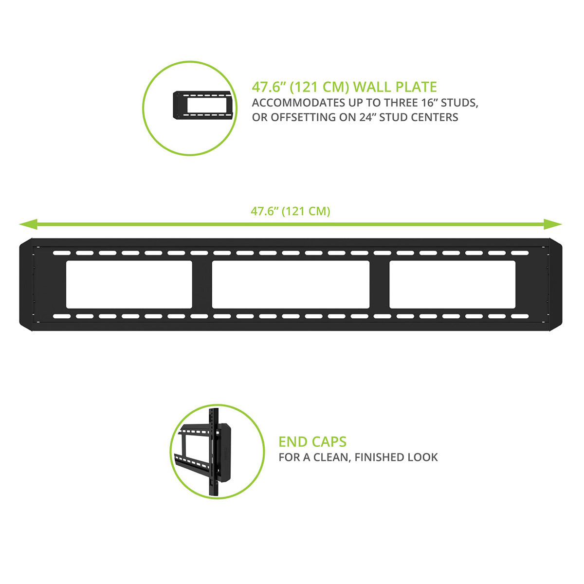 Kanto F6080 Fixed Low Profile TV Wall Mount for 55" - 120" TVs