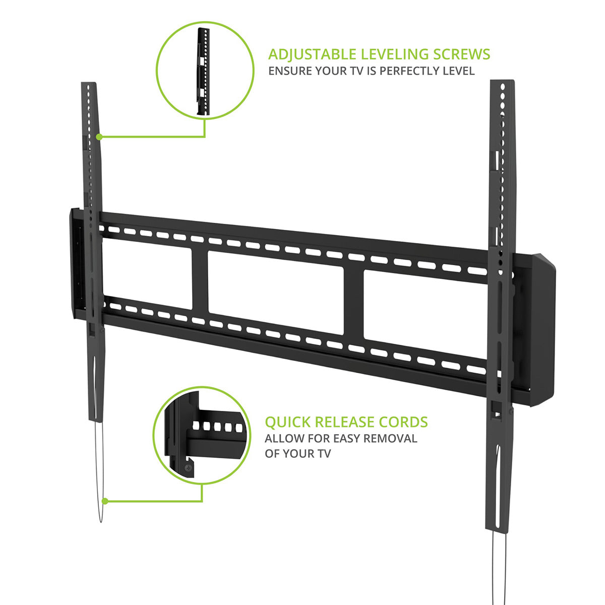 Kanto F6080 Fixed Low Profile TV Wall Mount for 55" - 120" TVs