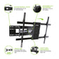 Kanto FMX3C Full Motion TV Wall Mount for 50" - 100" TVs