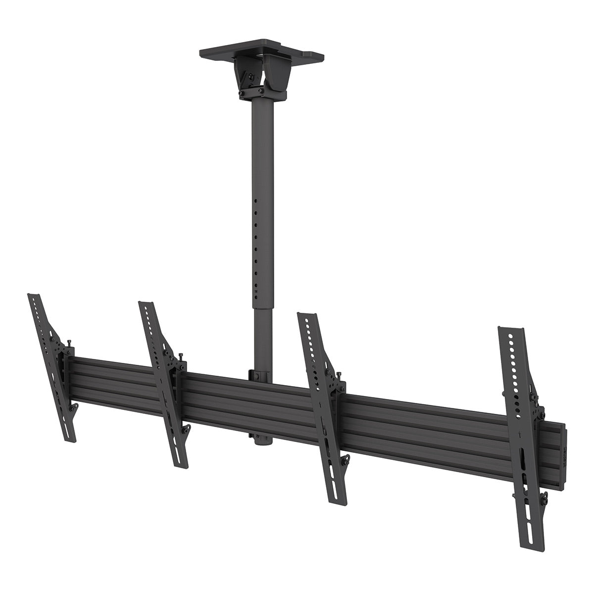 Kanto MBC211T Menu Board Ceiling Mount System with Tilting Arms for 40" - 60" TVs (2 Screens)
