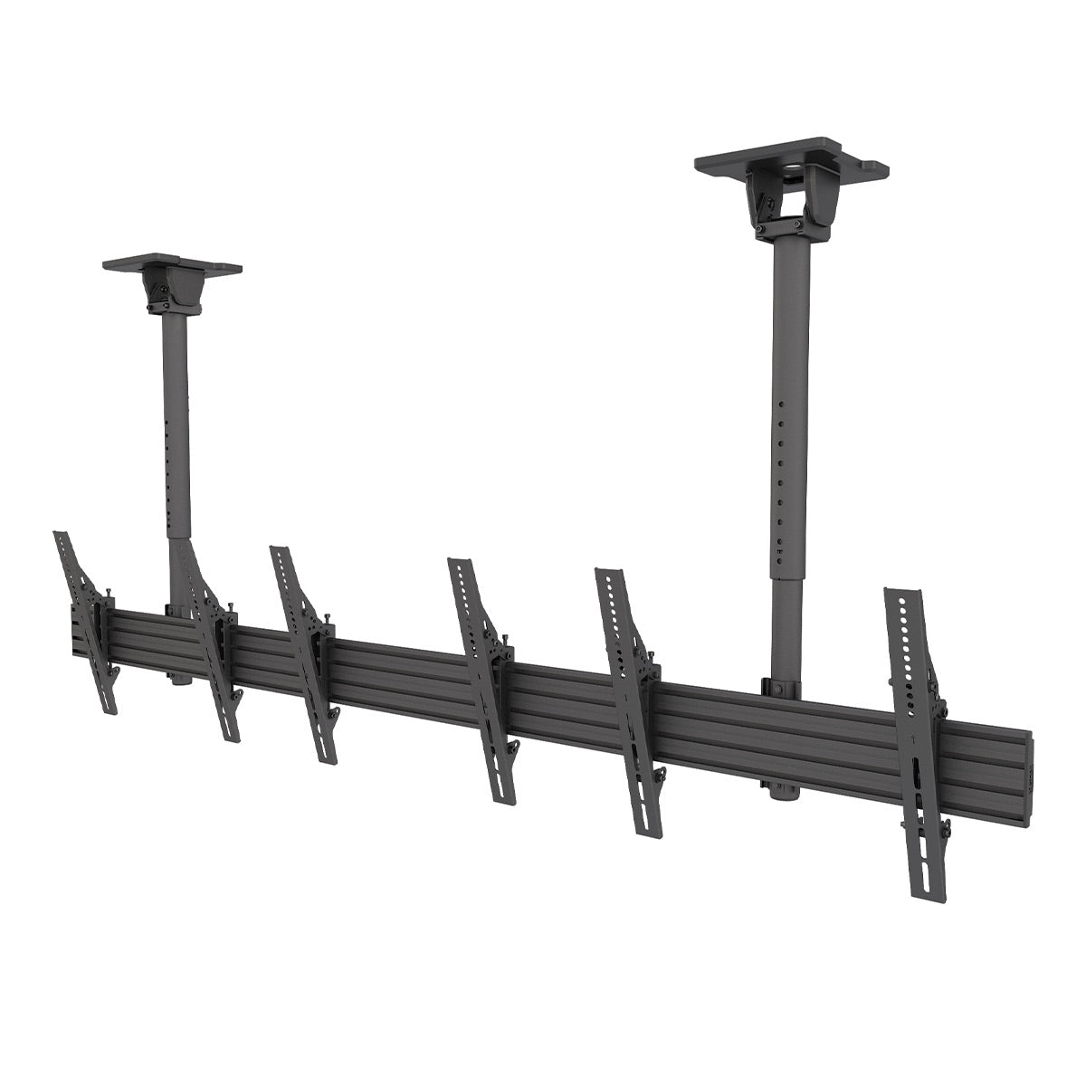 Kanto MBC311T Menu Board Ceiling Mount System with Tilting Arms for 40" - 60" TVs (3 Screens)
