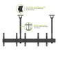 Kanto MBC411T Menu Board Ceiling Mount System with Tilting Arms for 40" - 60" TVs (4 Screens)