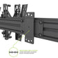 Kanto MBW21PT Menu Board Wall Mount System with Tilting Arms for 40" - 60" TVs (2 Screens)