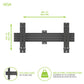 Kanto MBW21PT Menu Board Wall Mount System with Tilting Arms for 40" - 60" TVs (2 Screens)
