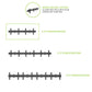 Kanto MBW21PT Menu Board Wall Mount System with Tilting Arms for 40" - 60" TVs (2 Screens)