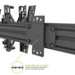 Kanto MBW31PT Menu Board Wall Mount System with Tilting Arms for 40" - 60" TVs (3 Screens)