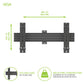 Kanto MBW41PT Menu Board Wall Mount System with Tilting Arms for 40" - 60" TVs (4 Screens)
