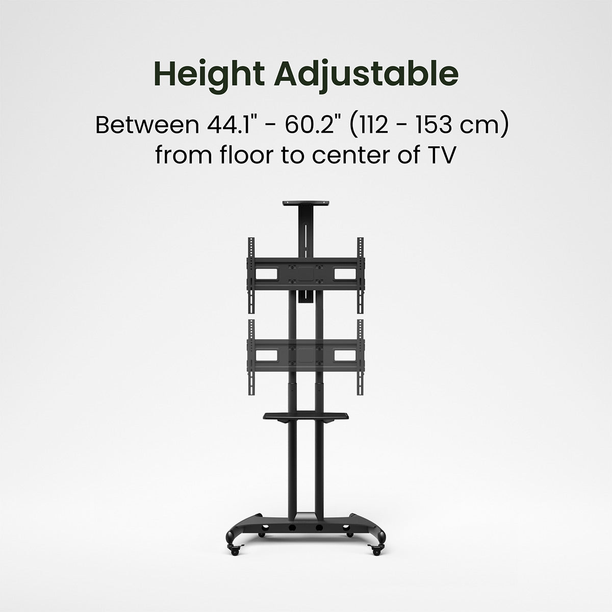 Kanto MTM70PL Height Adjustable Rolling TV Stand for 40" - 70" TVs