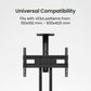 Kanto MTM70PL Height Adjustable Rolling TV Stand for 40" - 70" TVs