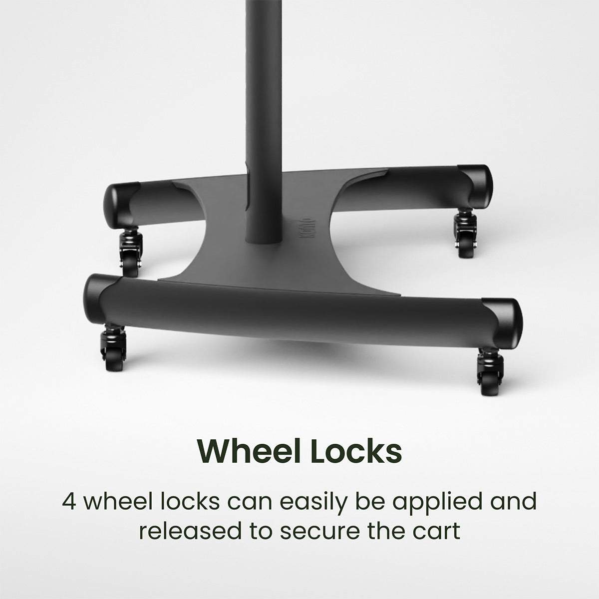 Kanto MTM70PL Height Adjustable Rolling TV Stand for 40" - 70" TVs