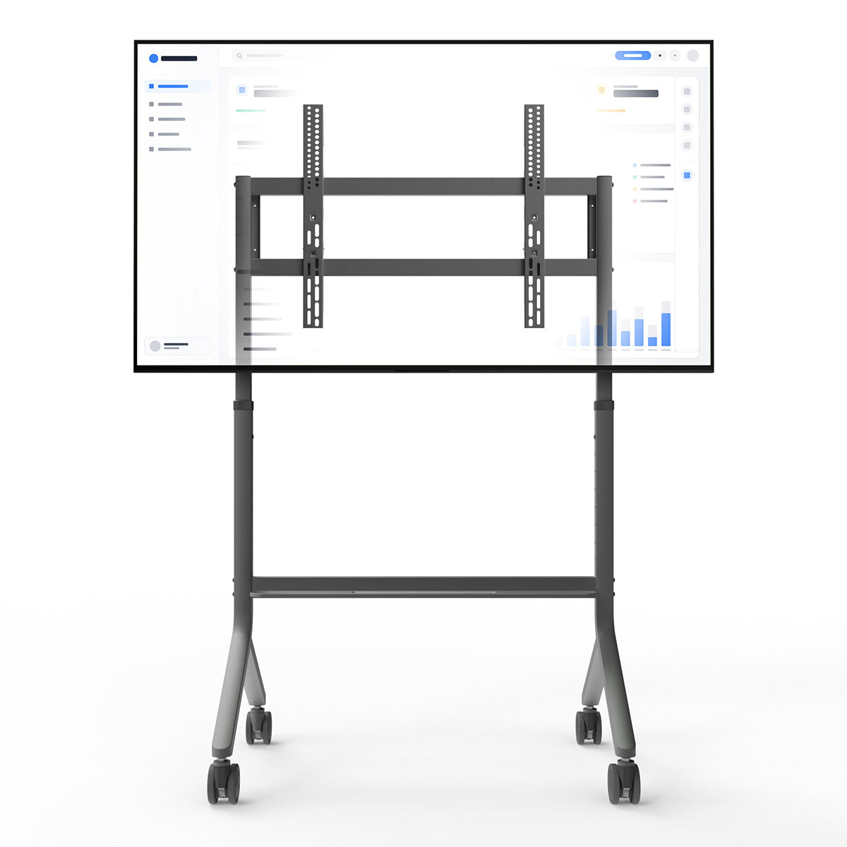 Kanto MTP90 Height Adjustable Rolling TV Stand for 55" - 90" TVs