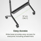 Kanto MTP90 Height Adjustable Rolling TV Stand for 55" - 90" TVs
