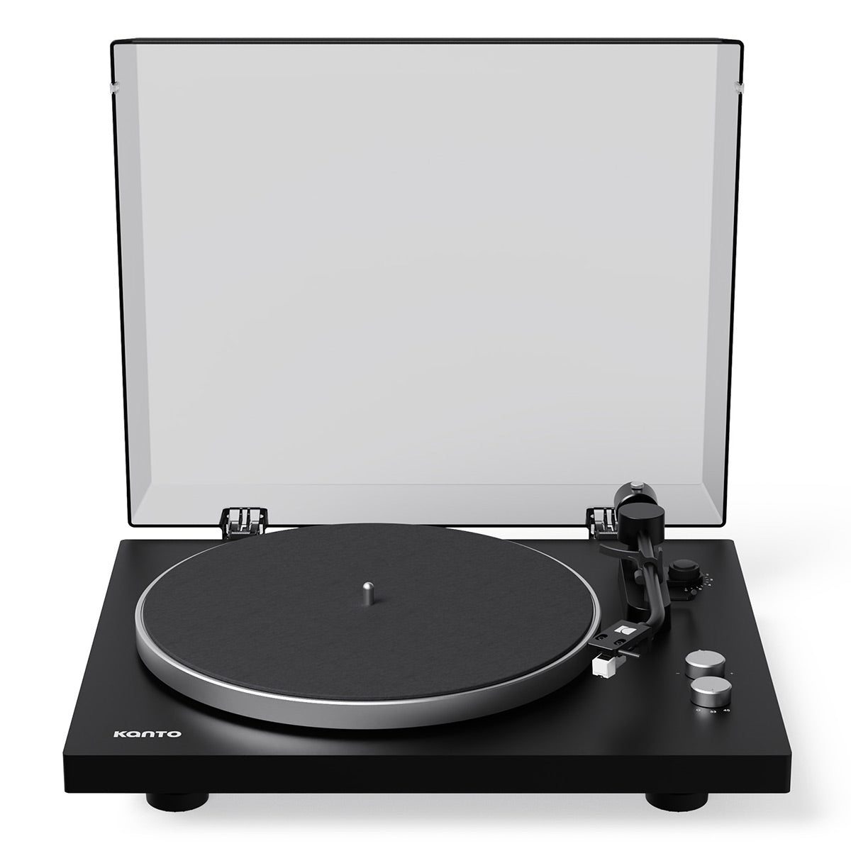 Kanto OBI3 Bluetooth 5.3 Turntable with Built-In Preamp (Matte Black)