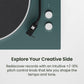 Kanto OBI3 Bluetooth 5.3 Turntable with Built-In Preamp (Matte Green)