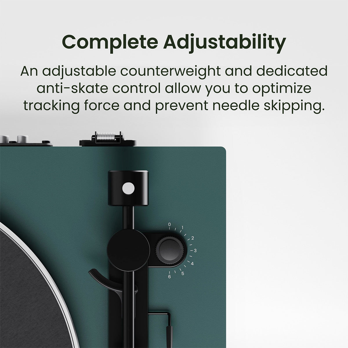 Kanto OBI3 Bluetooth 5.3 Turntable with Built-In Preamp (Matte Green)