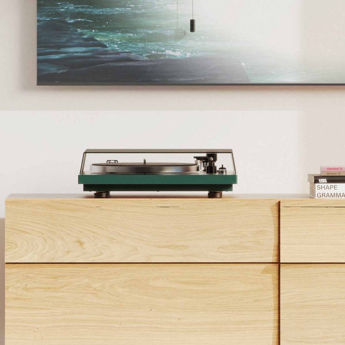Kanto OBI3 Bluetooth 5.3 Turntable with Built-In Preamp (Matte Green)