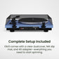 Kanto OBI3 Bluetooth 5.3 Turntable with Built-In Preamp (Matte Ice Blue)