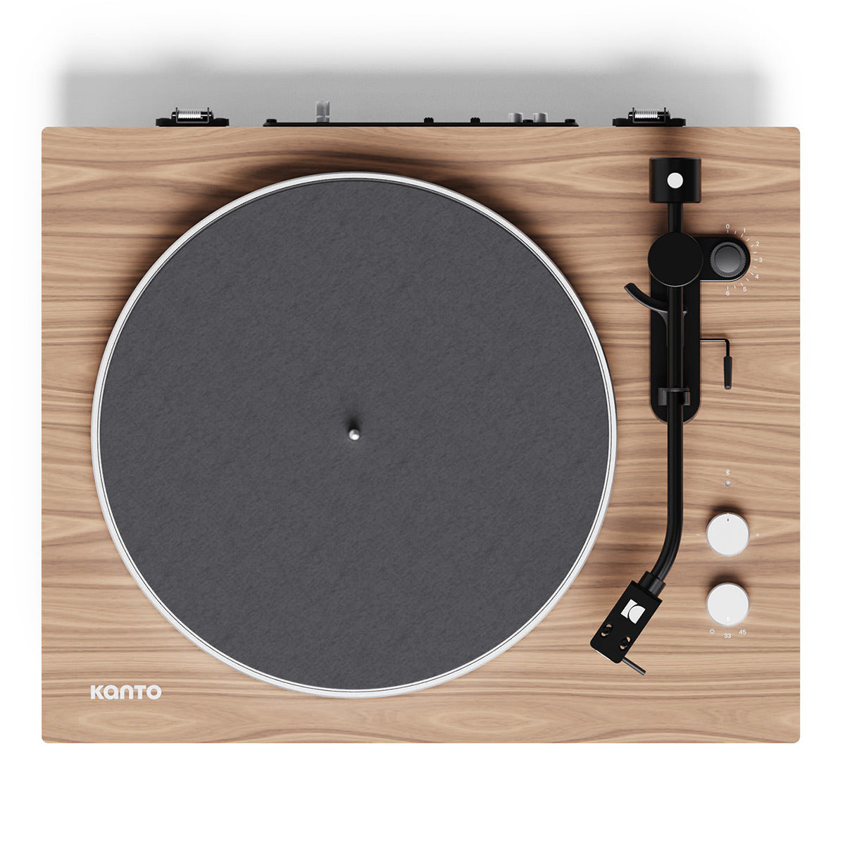 Kanto OBI3 Bluetooth 5.3 Turntable with Built-In Preamp (Matte Walnut)