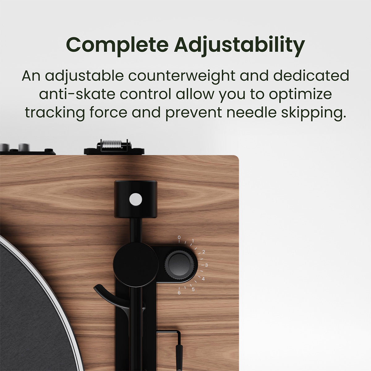 Kanto OBI3 Bluetooth 5.3 Turntable with Built-In Preamp (Matte Walnut)