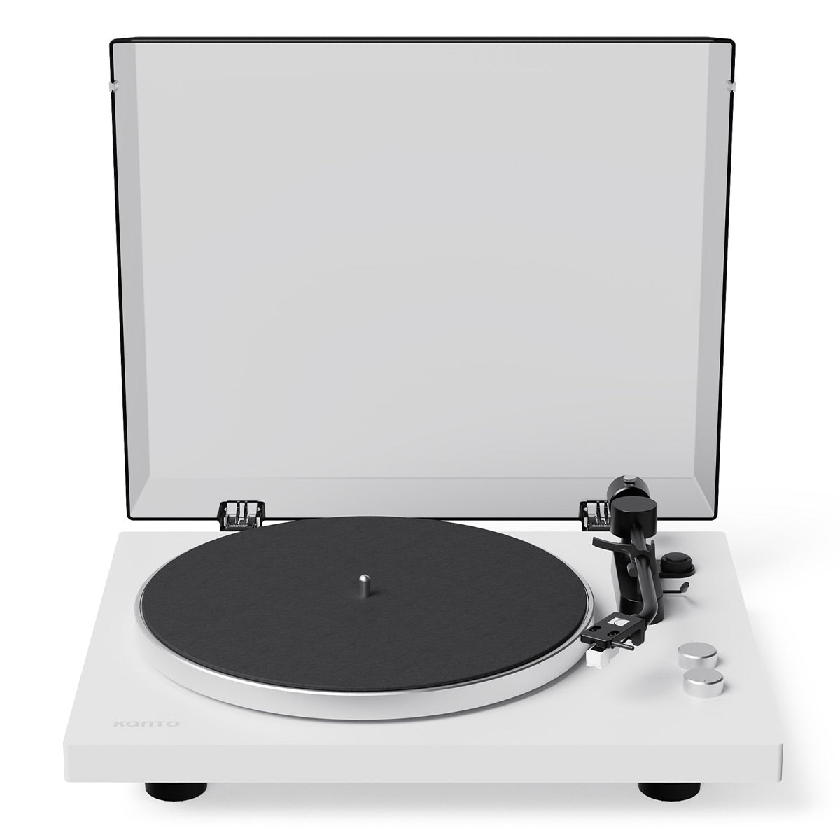 Kanto OBI3 Bluetooth 5.3 Turntable with Built-In Preamp (Matte White)