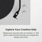 Kanto OBI3 Bluetooth 5.3 Turntable with Built-In Preamp (Matte White)