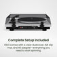 Kanto OBI3 Bluetooth 5.3 Turntable with Built-In Preamp (Matte White)