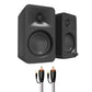Kanto ORA Bluetooth Speakers Bundle with AudioQuest Jack Russell Subwoofer Cable - 4m (Black)