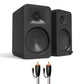 Kanto ORA4 Bluetooth Speakers Bundle with AudioQuest Jack Russell Subwoofer Cable - 4m (Black)
