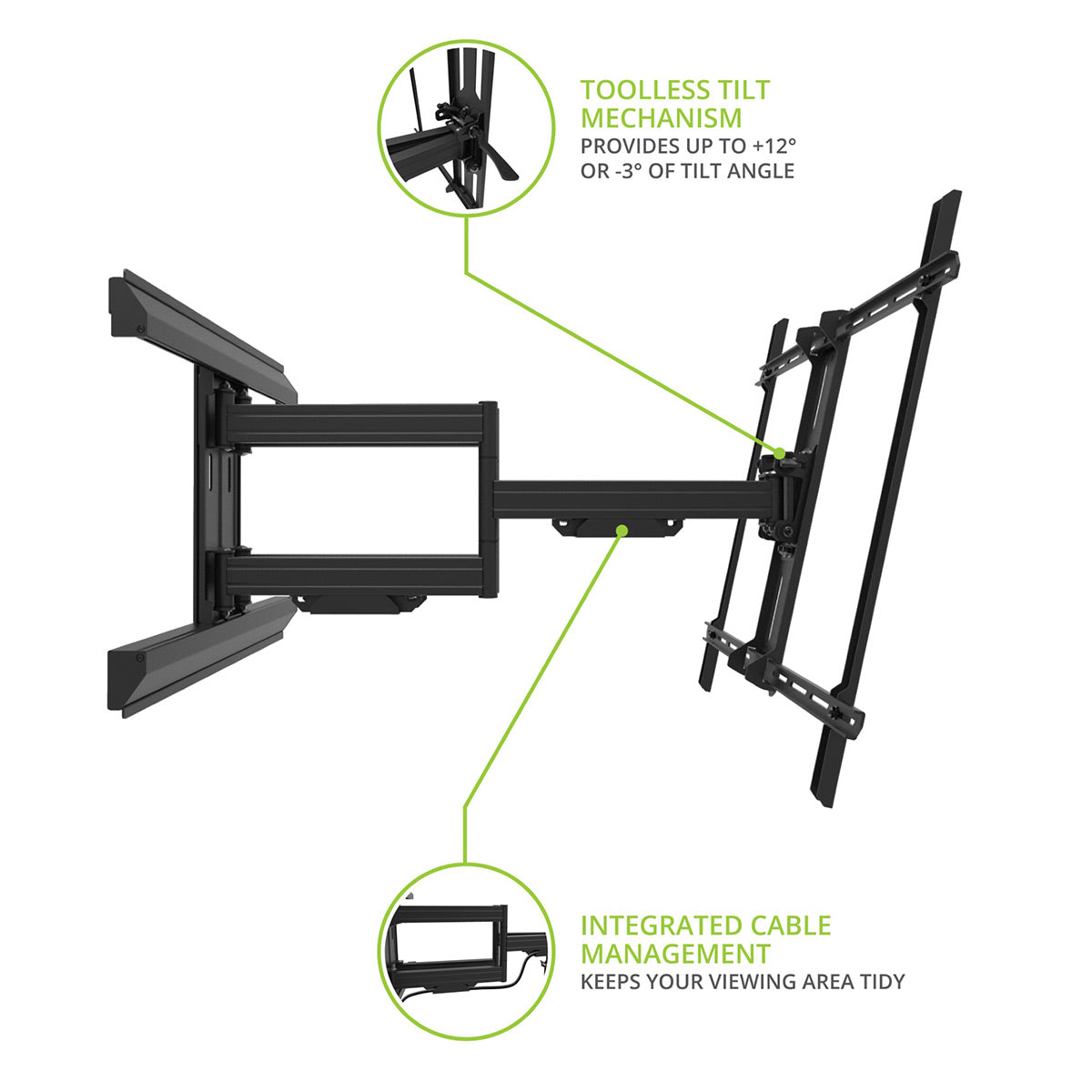 Kanto PMX800 Pro Series Full Motion TV Wall Mount for 55"-120" TVs