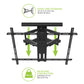 Kanto PMX800 Pro Series Full Motion TV Wall Mount for 55"-120" TVs