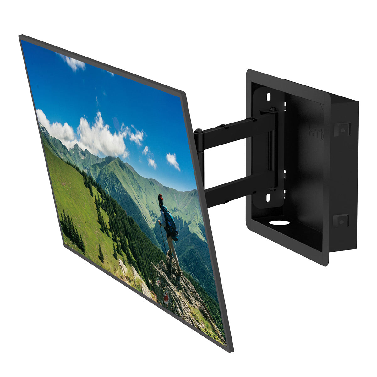 Kanto R400 Pro Series Recessed In Wall Full Motion TV Mount for 35"-65" TVs