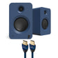 Kanto REN Powered Speakers Bundle with AudioQuest Sky 48 HDMI Cable - 3m (Blue)