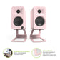 Kanto SE2P Elevated Desktop Speaker Stands for Small Speakers (Pink)