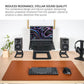 Kanto SE2P Elevated Desktop Speaker Stands for Small Speakers (Pink)