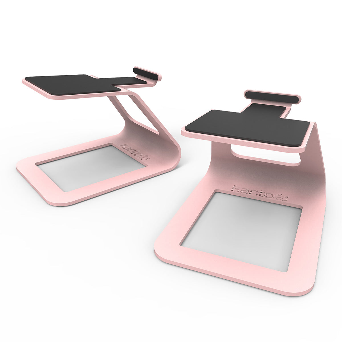 Kanto SE2P Elevated Desktop Speaker Stands for Small Speakers (Pink)