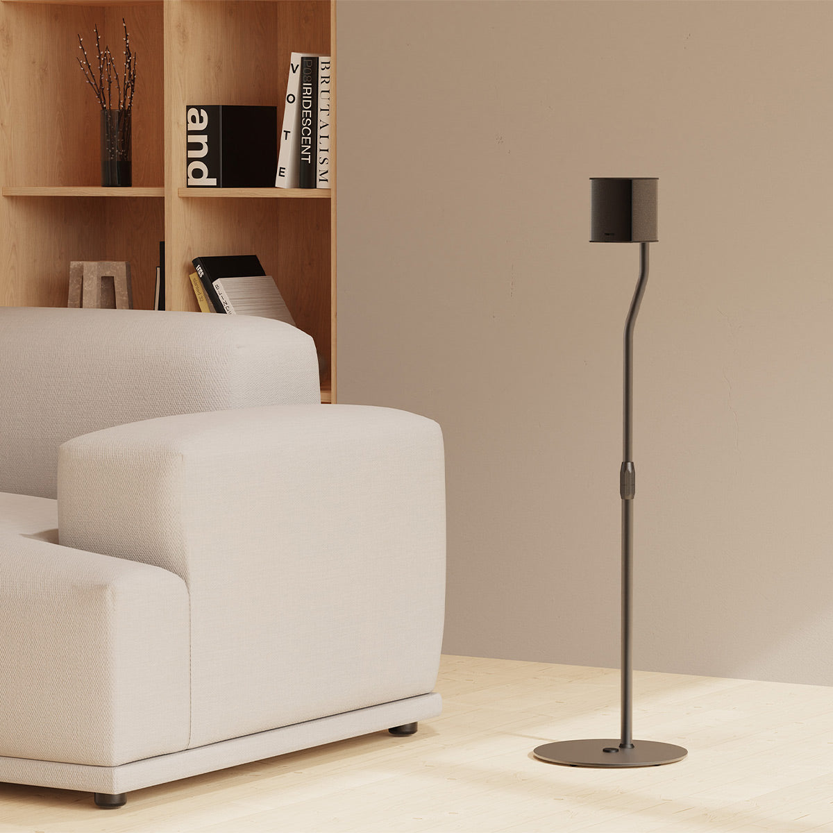 Kanto SLH Universal Height Adjustable Satellite Speaker Stands - Pair (Black)