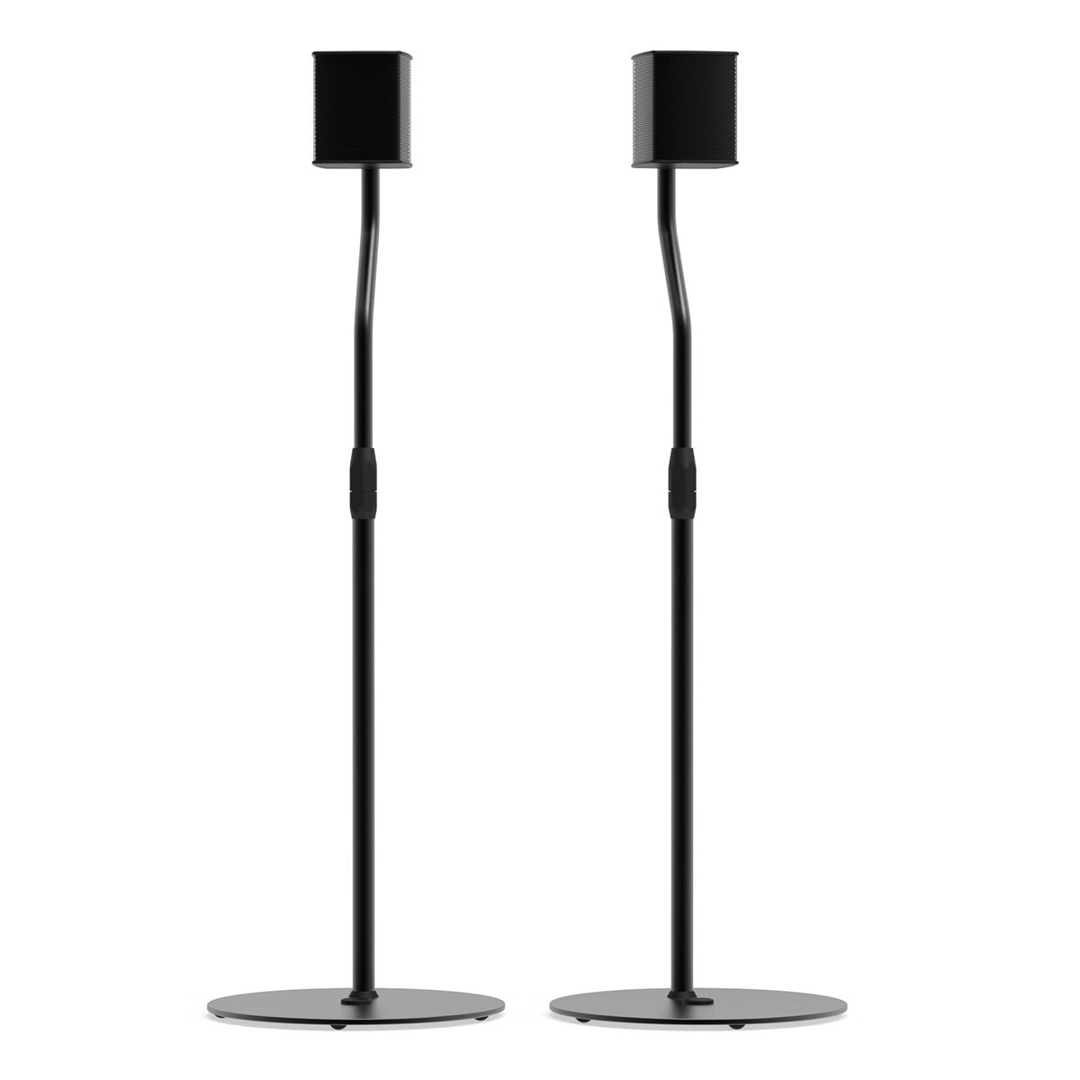 Kanto SLH Universal Height Adjustable Satellite Speaker Stands - Pair (Black)